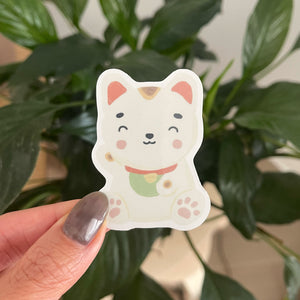 lucky cat sticker