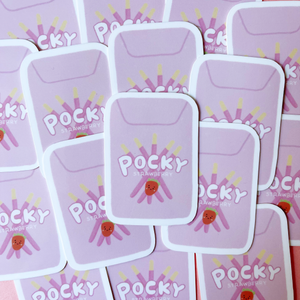 strawberry pocky sticker